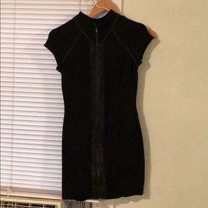 Bebe zipper black dress size xs